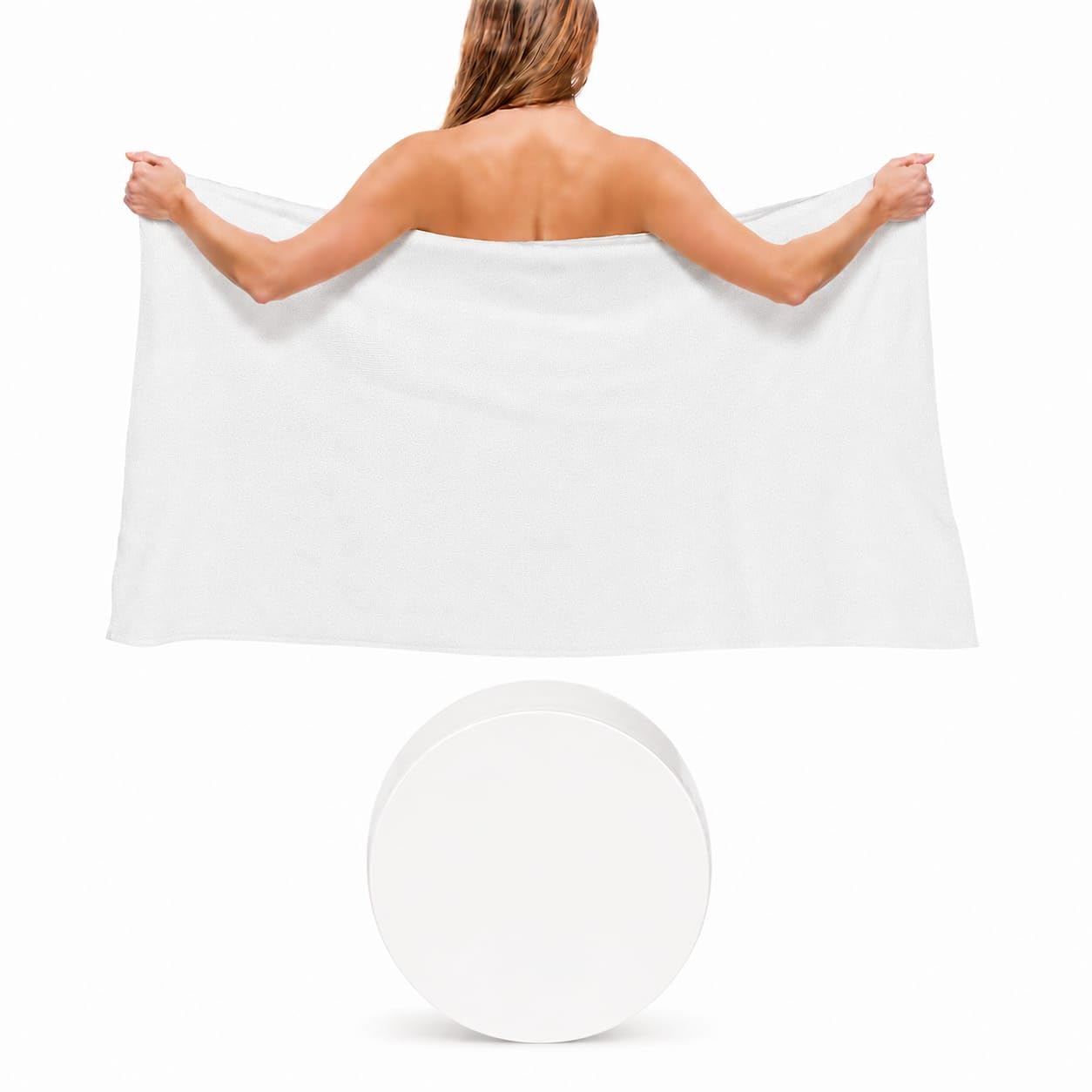 Compressed Bath Towels – Disposable Cotton Towels, Portable & Reusable, Thick Soft Travel Towel for Hiking, Camping, Beach, Gym & Travel (1)