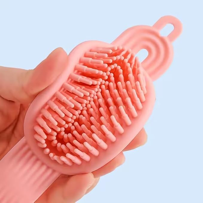 Scalp Massager Combo Pack of 3 – Silicone Shampoo Brush, Head Scalp Massager & Face Scrubber, Deep Cleaning & Gentle Exfoliating Brush for Men & Women