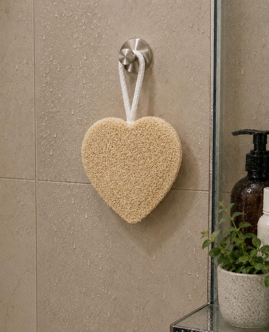100% Natural Sun-Dried Loofah, Organic Exfoliating Bath Sponge & Body Scrubber for Men & Women, Deep Cleansing Luffa for Shower, Skincare & Body Care, Eco-Friendly & Biodegradable (Pack of 2) (CIRCLE)