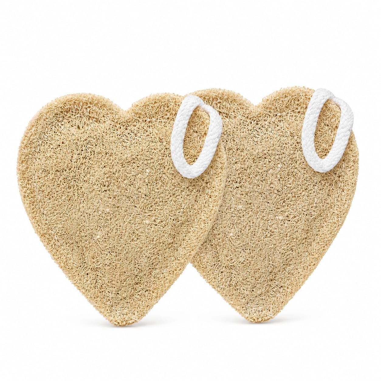 100% Natural Sun-Dried Loofah, Organic Exfoliating Bath Sponge & Body Scrubber for Men & Women, Deep Cleansing Luffa for Shower, Skincare & Body Care, Eco-Friendly & Biodegradable (Pack of 2) (CIRCLE)