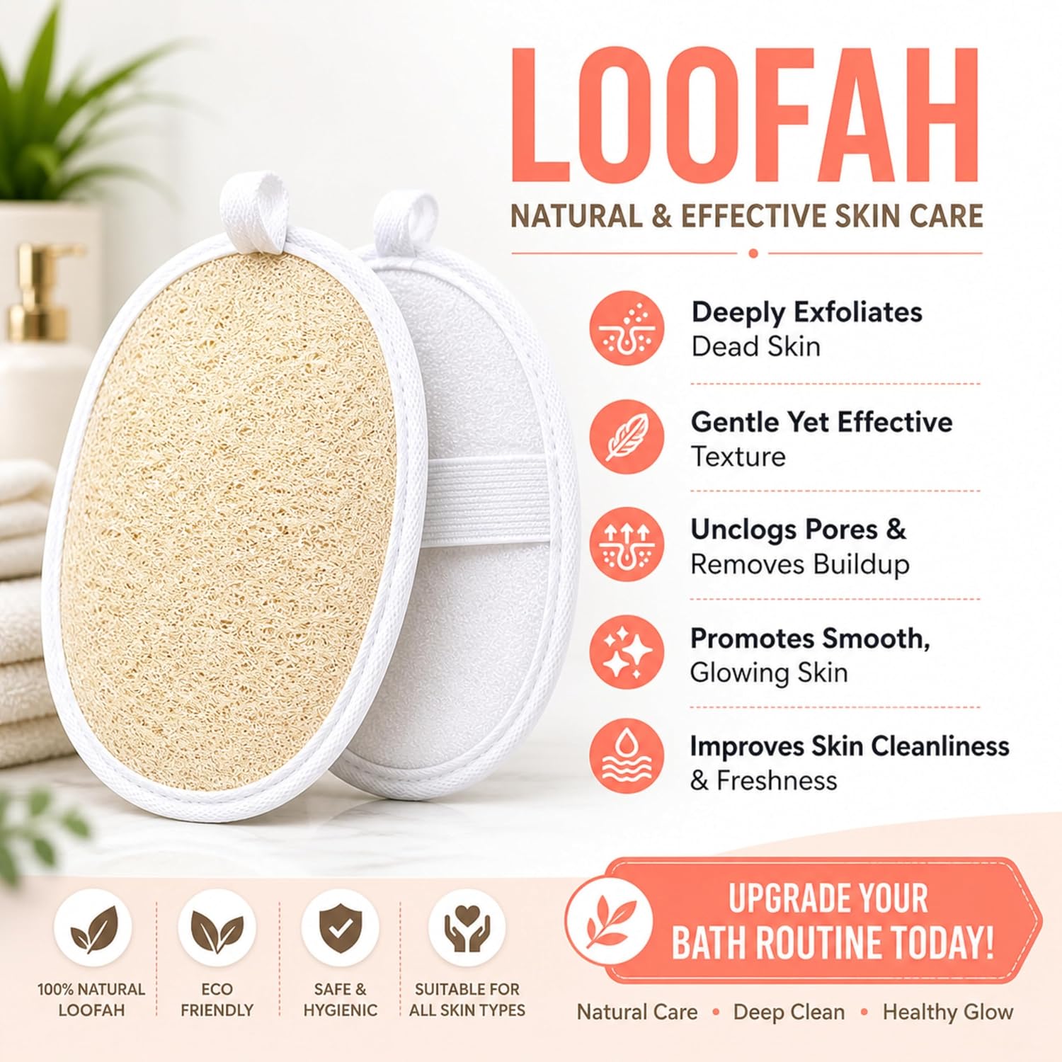 6-in-1 Soft Silicone Bath Brush Set | Long Handle Back Scrubber + Shampoo Scalp Scrubber + Silicone Face Scrubber + Ice Roller + Exfoliating Loofah | Super Exfoliating & Rich Lather Shower Brush | BPA-Free | For Men & Women | With 3 Hooks
